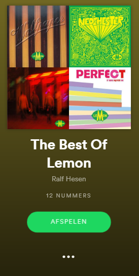 Spotify Playlist The Best Of Lemon